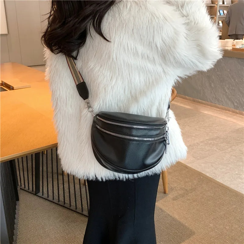 Leather Lux Roomie Bum Bag