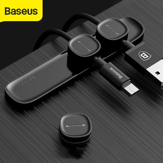 Magnetic Protector Cable Clip Desktop Tidy Cable Organizer USB Charger Cable Holder Cable Management